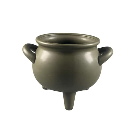 Green Ceramic Cauldron by Ashland®